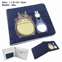 Totoro Anime Printed denim col...