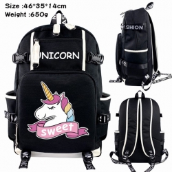 Unicorn Anime Backpack schoolb...