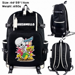 Marshmello Anime Backpack scho...