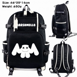 Marshmello Anime Backpack scho...