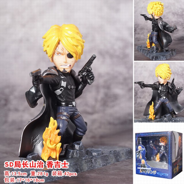 One Piece ZERO Vinsmoke Sanji Boxed Figure Decoration Model 13.5CM 281G Color box size:17X16X18CM a box of 50