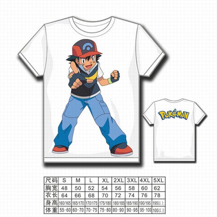 Pokemon Full color printed short-sleeved T-shirt S M L XL 2XL 3XL 4XL 5XL