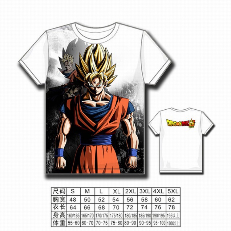 Dragon Ball Full color printed short-sleeved T-shirt S M L XL 2XL 3XL 4XL 5XL