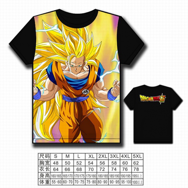 Dragon Ball Full color printed short-sleeved T-shirt S M L XL 2XL 3XL 4XL 5XL