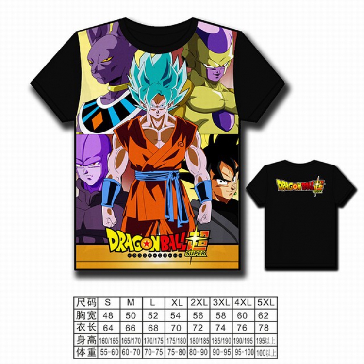 Dragon Ball Full color printed short-sleeved T-shirt S M L XL 2XL 3XL 4XL 5XL