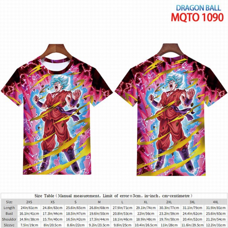 Dragon Ball Full color short sleeve t-shirt 9 sizes from 2XS to 4XL MQTO-1090