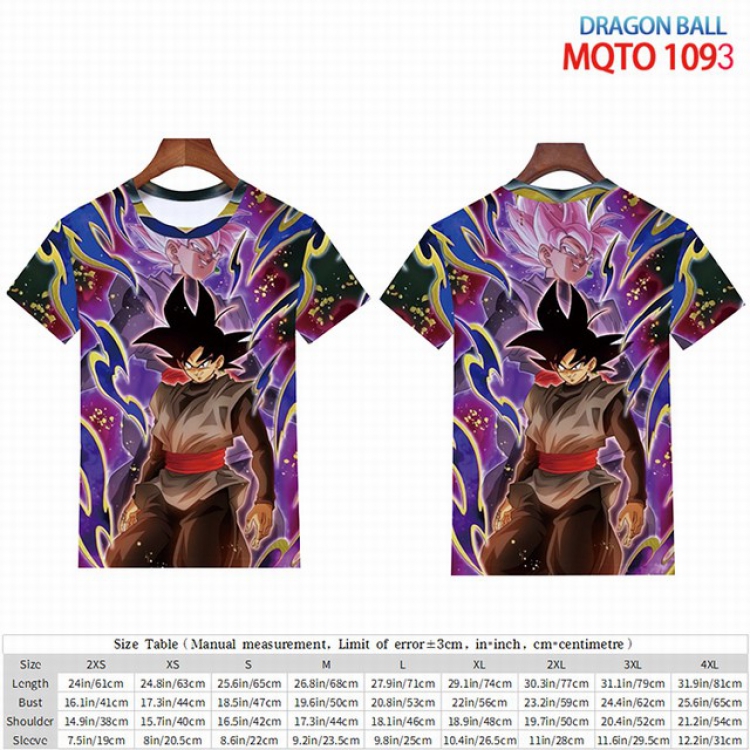 Dragon Ball Full color short sleeve t-shirt 9 sizes from 2XS to 4XL MQTO-1093
