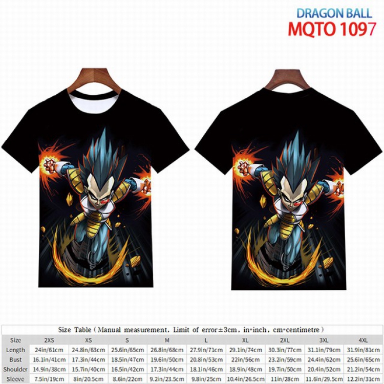 Dragon Ball Full color short sleeve t-shirt 9 sizes from 2XS to 4XL MQTO-1097