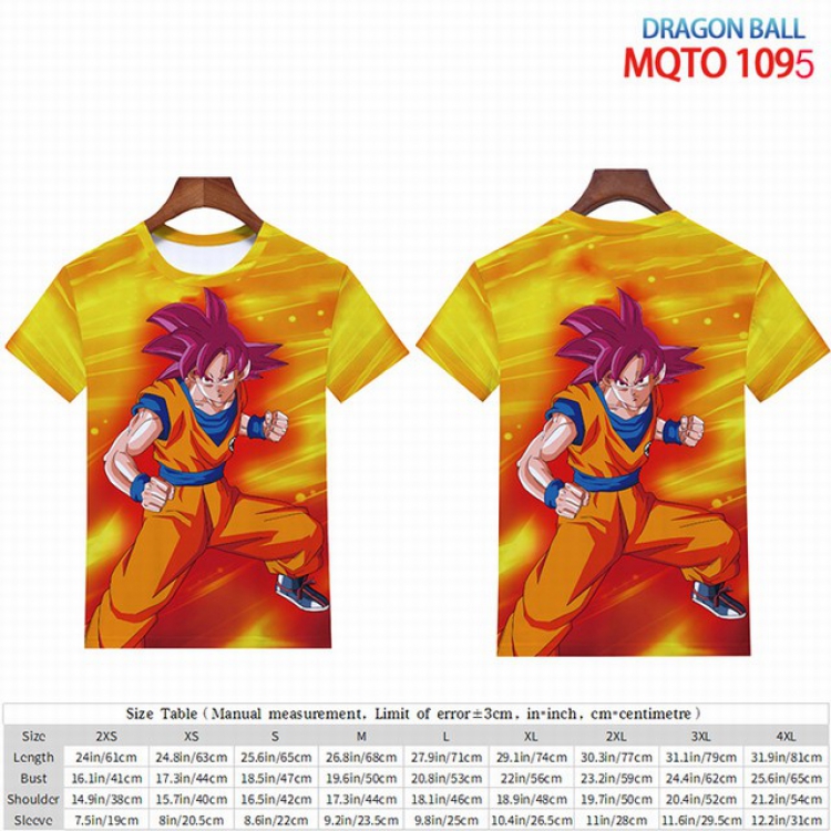 Dragon Ball Full color short sleeve t-shirt 9 sizes from 2XS to 4XL MQTO-1095