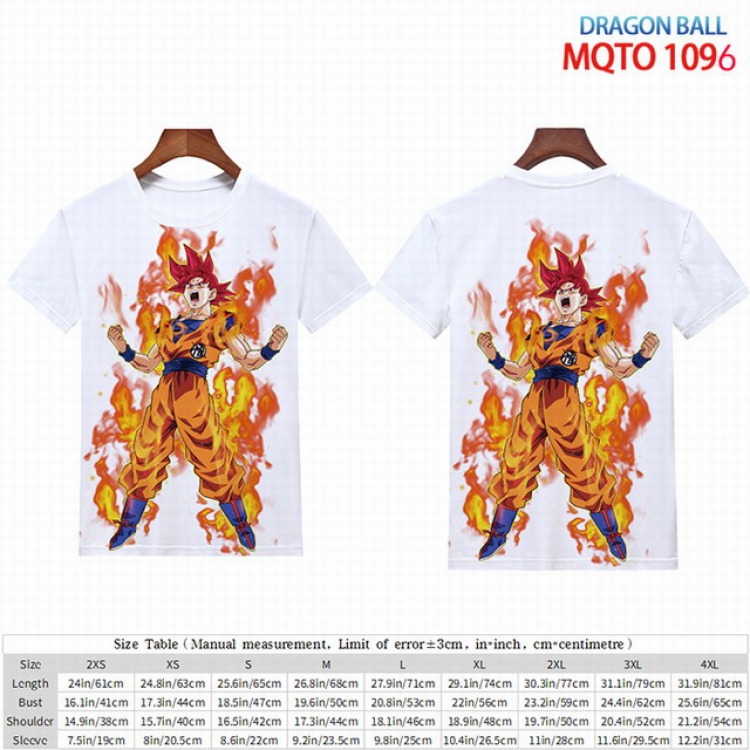Dragon Ball Full color short sleeve t-shirt 9 sizes from 2XS to 4XL MQTO-1096