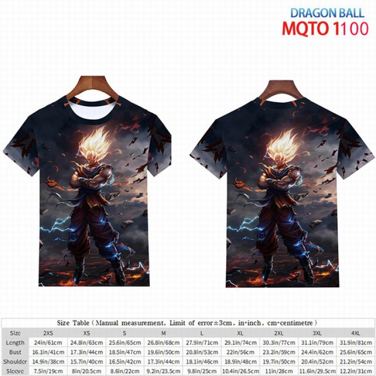 Dragon Ball Full color short sleeve t-shirt 9 sizes from 2XS to 4XL MQTO-1100