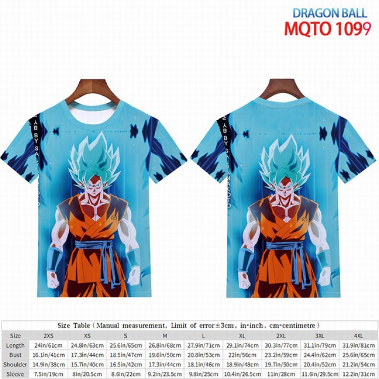 Dragon Ball Full color short sleeve t-shirt 9 sizes from 2XS to 4XL MQTO-1099