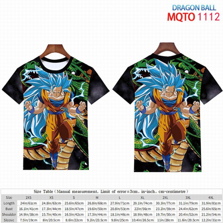 Dragon Ball Full color short sleeve t-shirt 9 sizes from 2XS to 4XL MQTO-1112