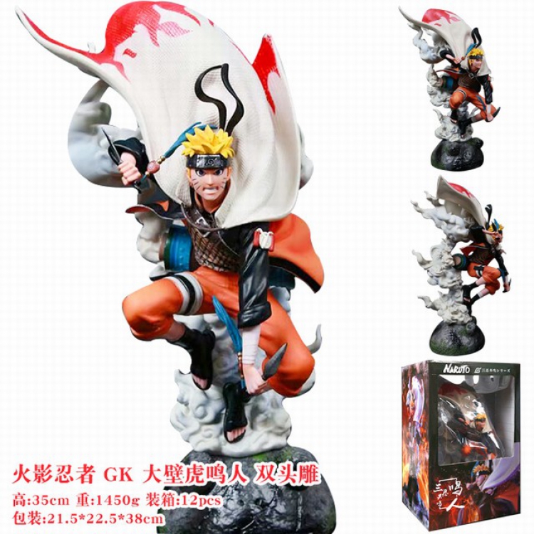 Naruto Uzumaki Naruto Boxed Figure Decoration Model 35CM 1.45KG Color box size:21.5X22.5X38CM a box of 12