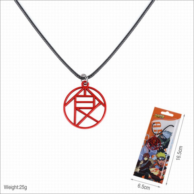 Naruto Necklace pendant 16.5X6.5CM 25G a set price for 5 pcs