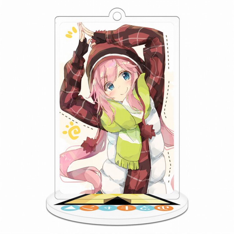  Laid-Back Camp: Room Camp △ Rectangular Small Standing Plates acrylic keychain pendant 8-9CM