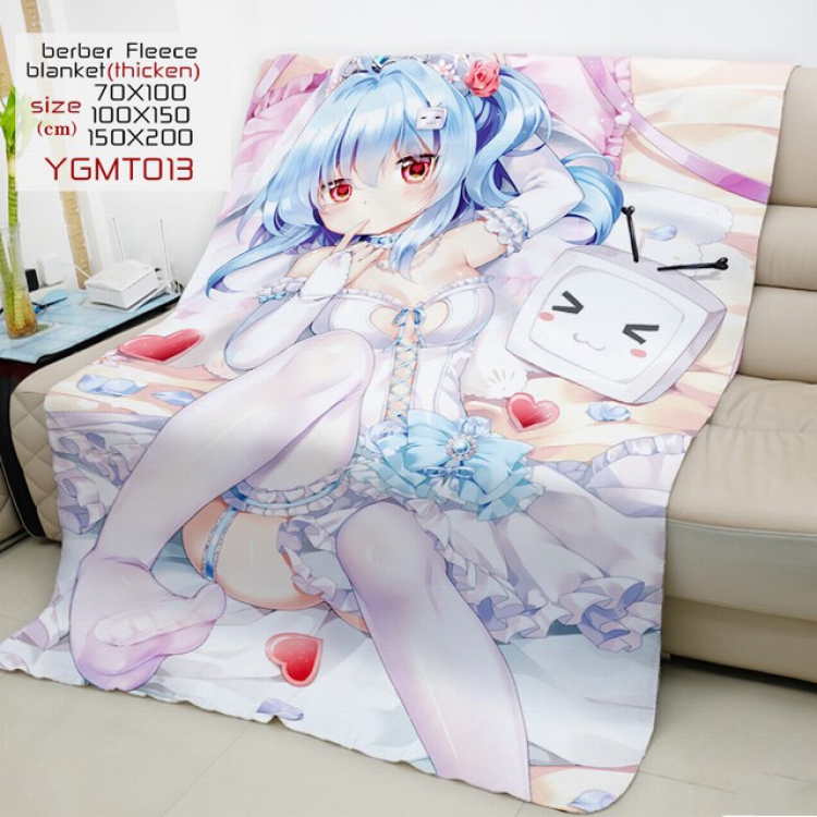 Bilibili Anime double-sided printing super large lambskin blanket 150X200CM YGMT013