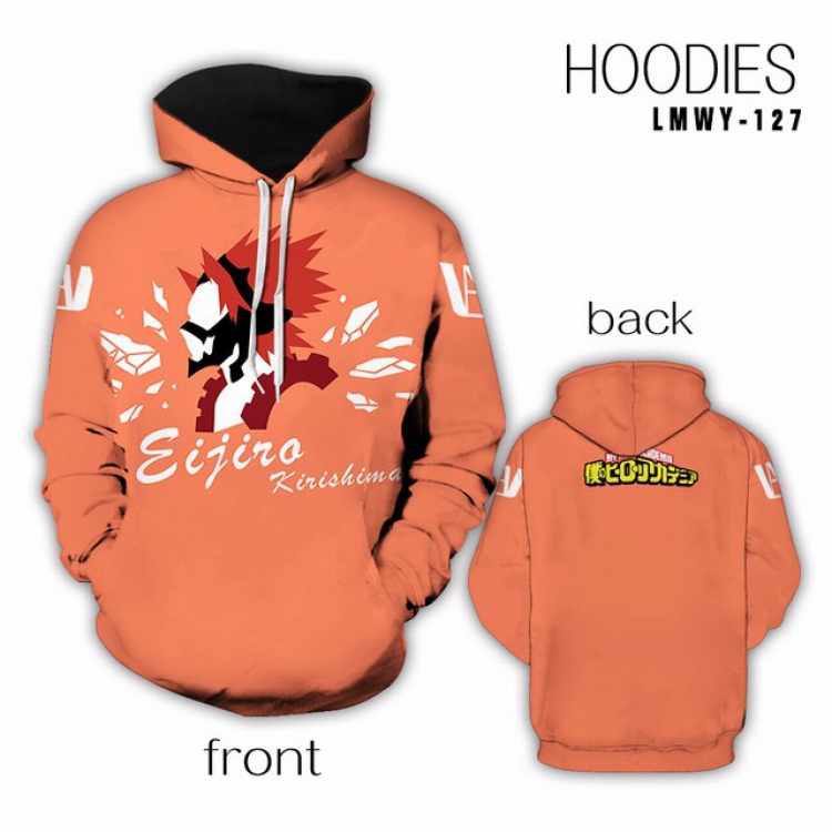 My Hero Academia Full color Hooded Long sleeve Hoodie S M L XL XXL XXXL preorder 2 days LMWY127