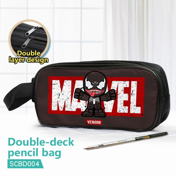 SCBD004-Venom Double waterproof pencil case 25X7X12CM