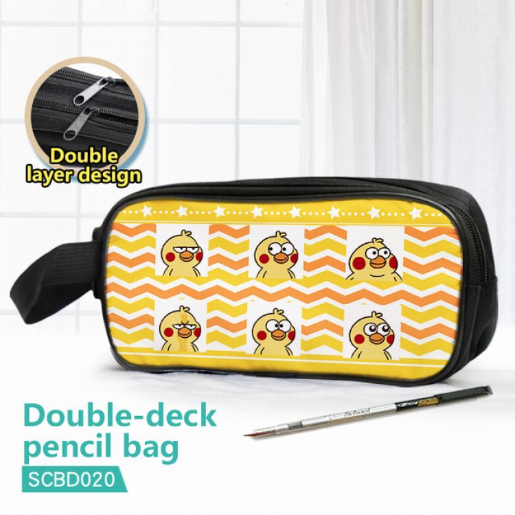 SCBD020-Poinko Double waterproof pencil case 25X7X12CM