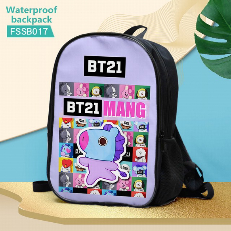 FSSB017-BTS Waterproof Backpack 30X17X40CM 0.5KG