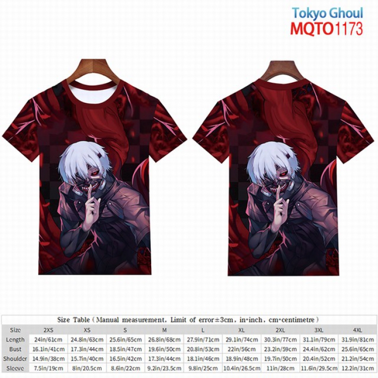 Tokyo Ghoul Full color short sleeve t-shirt 9 sizes from 2XS to 4XL MQTO-1173