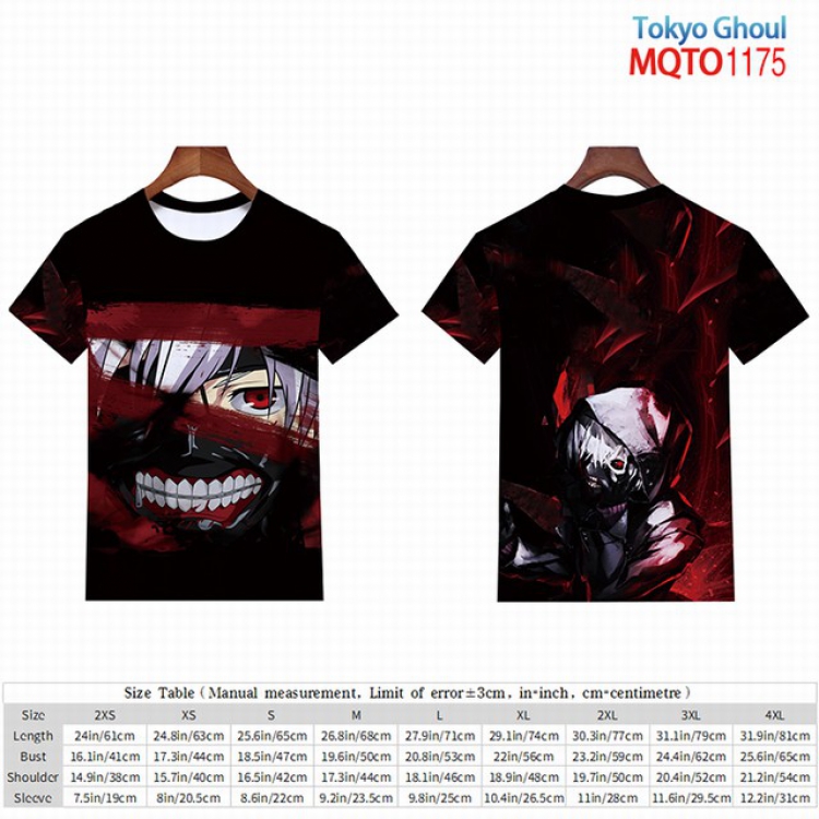 Tokyo Ghoul Full color short sleeve t-shirt 9 sizes from 2XS to 4XL MQTO-1175