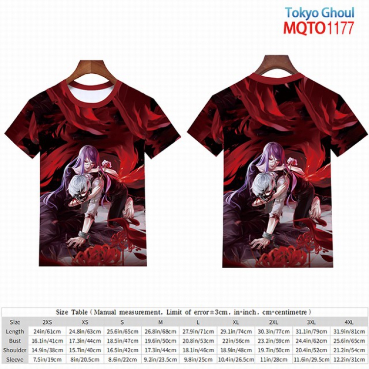 Tokyo Ghoul Full color short sleeve t-shirt 9 sizes from 2XS to 4XL MQTO-1177