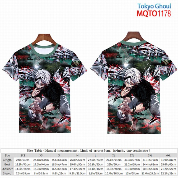 Tokyo Ghoul Full color short sleeve t-shirt 9 sizes from 2XS to 4XL MQTO-1178