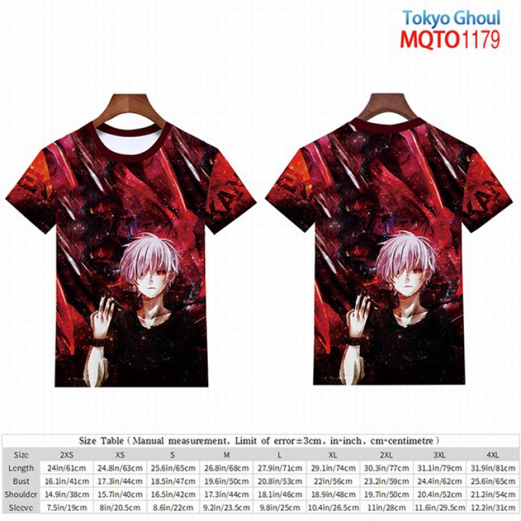 Tokyo Ghoul Full color short sleeve t-shirt 9 sizes from 2XS to 4XL MQTO-1179