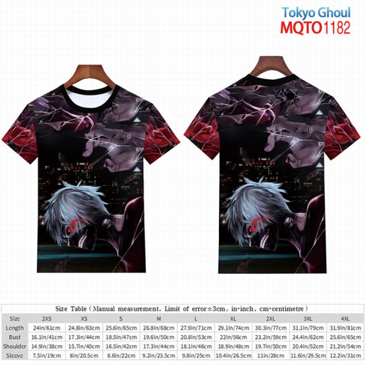 Tokyo Ghoul Full color short sleeve t-shirt 9 sizes from 2XS to 4XL MQTO-1182