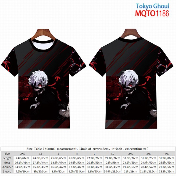Tokyo Ghoul Full color short sleeve t-shirt 9 sizes from 2XS to 4XL MQTO-1186