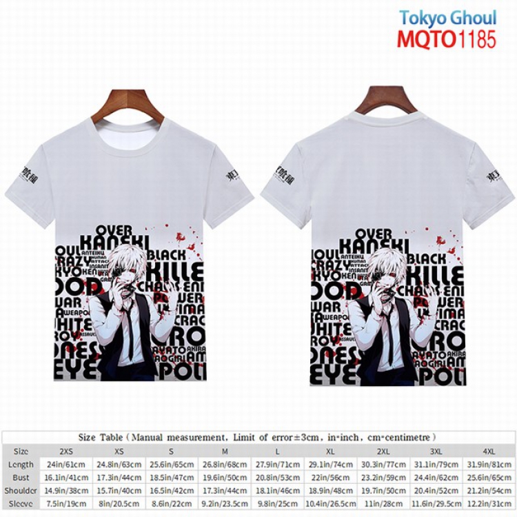 Tokyo Ghoul Full color short sleeve t-shirt 9 sizes from 2XS to 4XL MQTO-1185