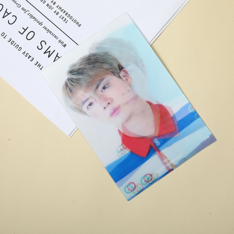 BTS JIN Photo card 3D card photos a set price for 5 pcs