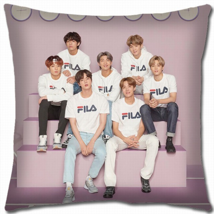 BTS Double-sided full color pillow cushion 45X45CM BS-758 NO FILLING