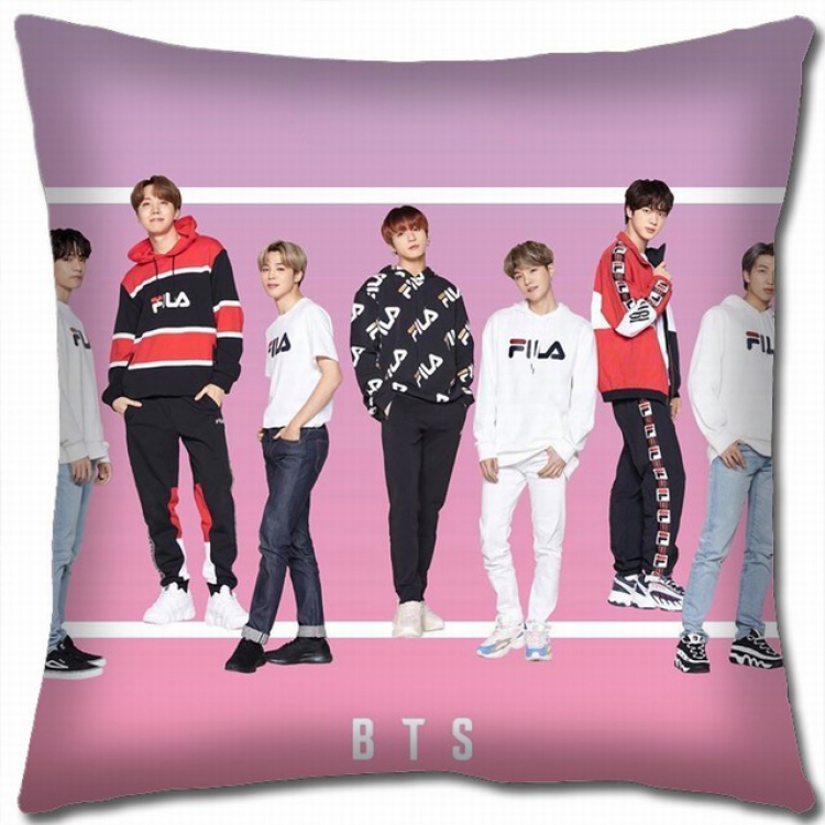 BTS Double-sided full color pillow cushion 45X45CM BS-756 NO FILLING