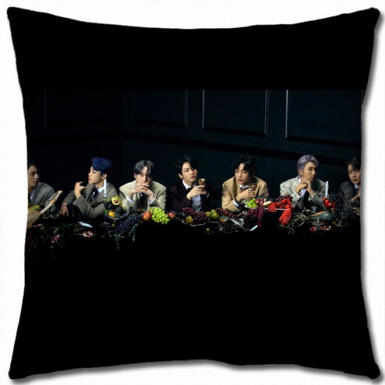 BTS Double-sided full color pillow cushion 45X45CM BS-816 NO FILLING
