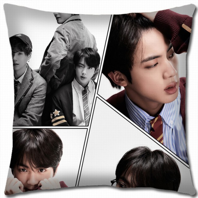 BTS Double-sided full color pillow cushion 45X45CM BS-824B NO FILLING