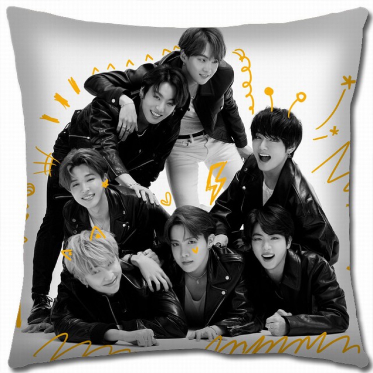 BTS Double-sided full color pillow cushion 45X45CM BS-836 NO FILLING