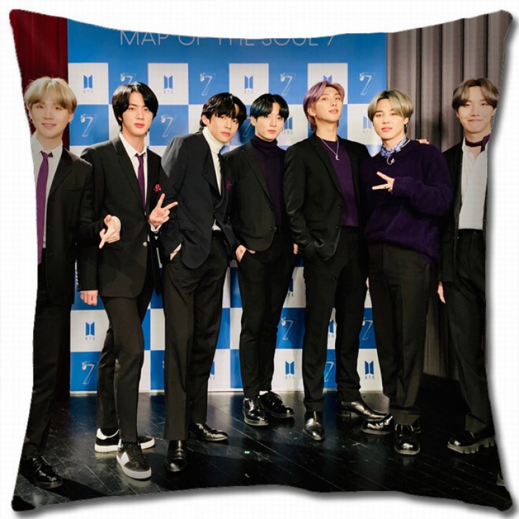 BTS Double-sided full color pillow cushion 45X45CM BS-838 NO FILLING