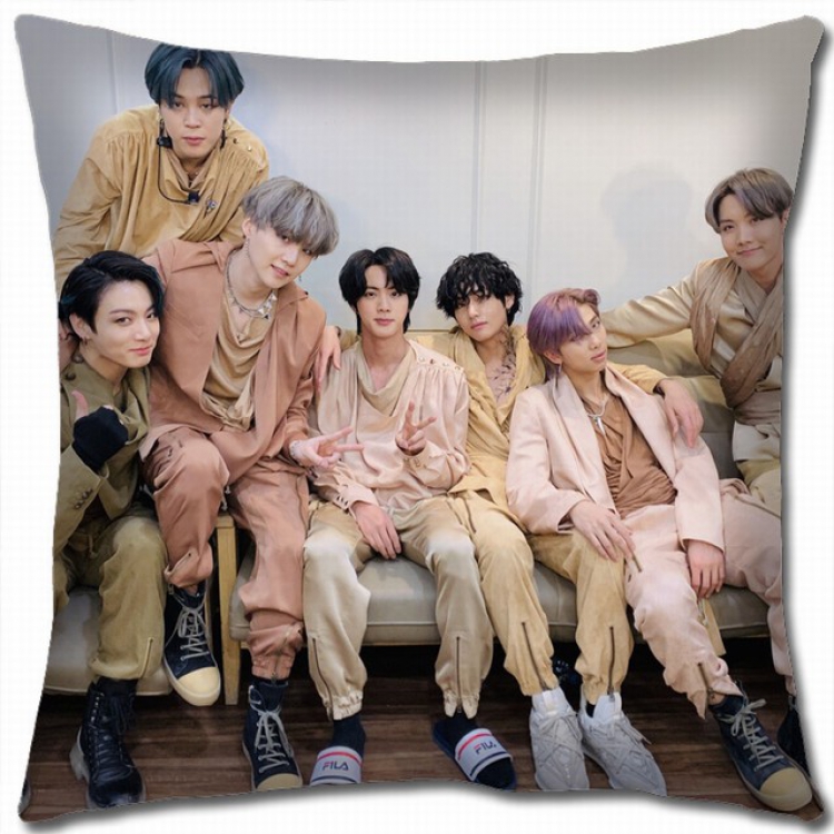BTS Double-sided full color pillow cushion 45X45CM BS-841 NO FILLING