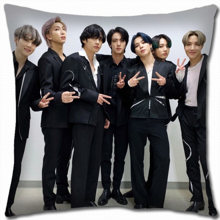 BTS Double-sided full color pillow cushion 45X45CM BS-865 NO FILLING