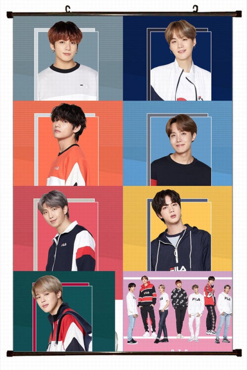 BTS Plastic pole cloth painting Wall Scroll 60X90CM preorder 3 days BS-735A NO FILLING