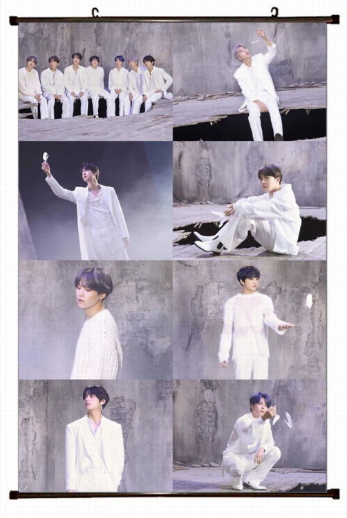 BTS Plastic pole cloth painting Wall Scroll 60X90CM preorder 3 days BS-800A NO FILLING