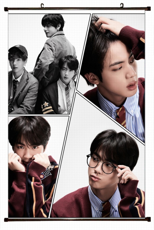 BTS Plastic pole cloth painting Wall Scroll 60X90CM preorder 3 days BS-824B NO FILLING