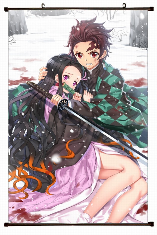 Demon Slayer Kimets Plastic pole cloth painting Wall Scroll 60X90CM preorder 3 days G4-131 NO FILLING