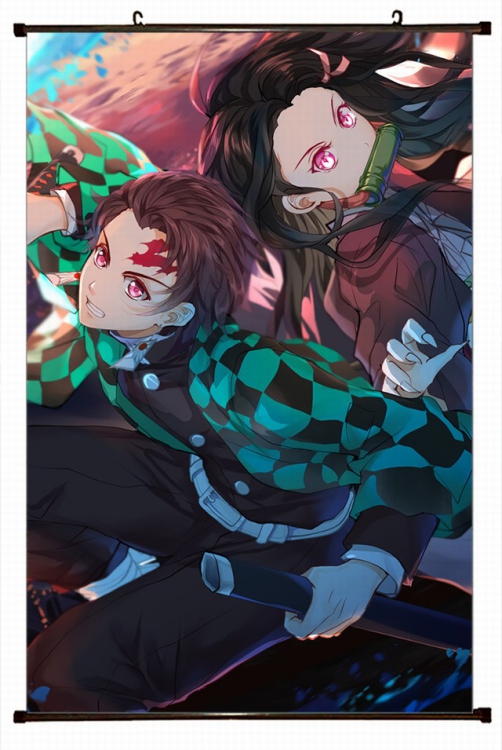 Demon Slayer Kimets Plastic pole cloth painting Wall Scroll 60X90CM preorder 3 days G4-135 NO FILLING