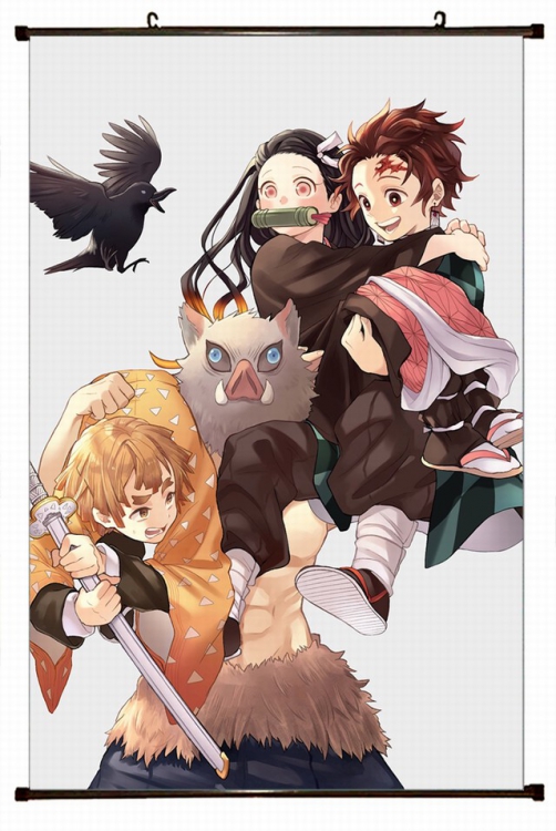 Demon Slayer Kimets Plastic pole cloth painting Wall Scroll 60X90CM preorder 3 days G4-155 NO FILLING