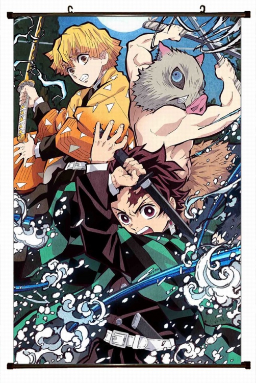 Demon Slayer Kimets Plastic pole cloth painting Wall Scroll 60X90CM preorder 3 days G4-205 NO FILLING