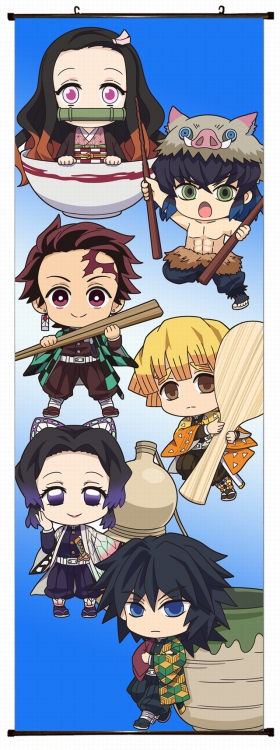 Demon Slayer Kimets Plastic pole cloth painting Wall Scroll 60X170CM preorder 3 days G4-208 NO FILLING